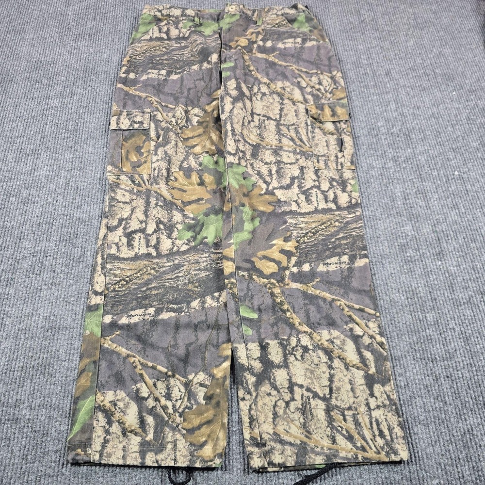 VTG 90s Jerzees Outdoors Pants Mens Large Multicolor Camo Cargo Hunting Y2K